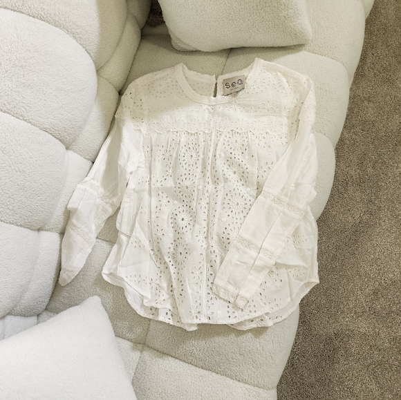 Sea New York Eyelet Blouse - Picture 1 of 6
